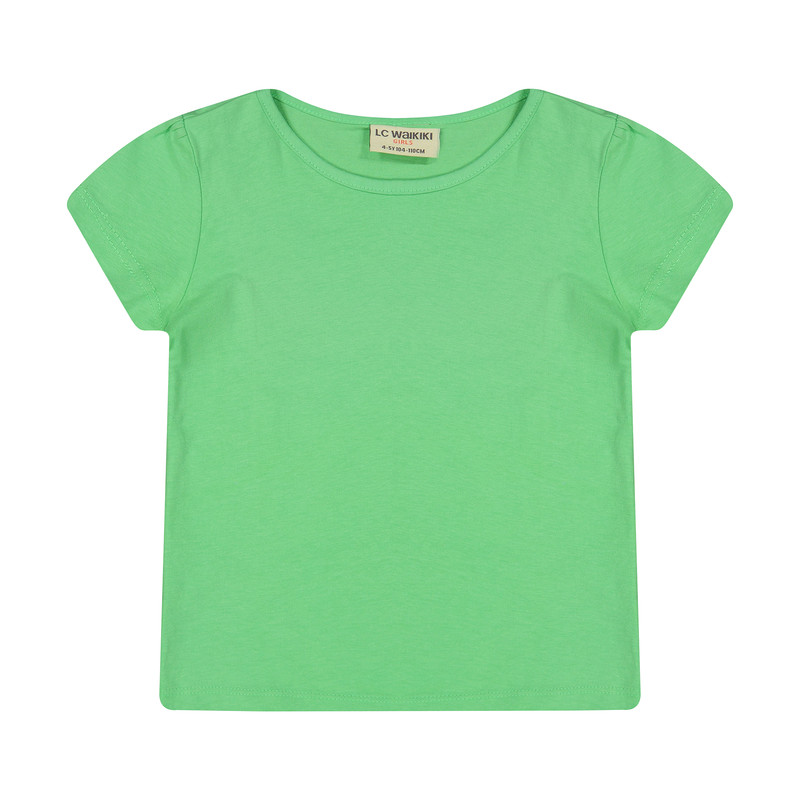 تی شرت دخترانه ال سی وایکیکی مدل 8S0312Z4-GAG-BRIGHTGREEN