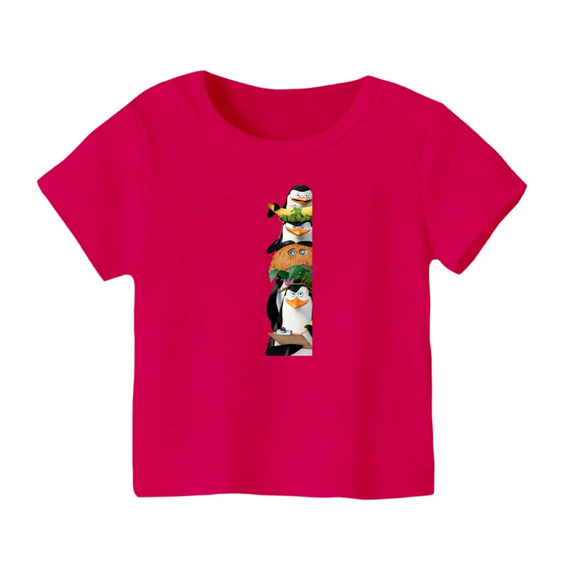 تی شرت آستین کوتاه بچگانه مدل ماداگاسکار