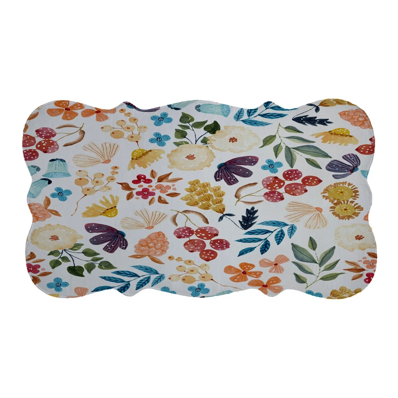  پادری طرح گل کد 9337 سایز 110×60 سانتی متر