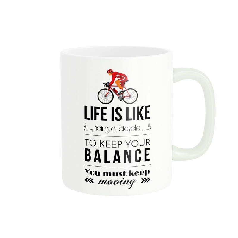 ماگ پاد آفرین مدل زندگی شبیه دوچرخه سواریه کد DKC1060