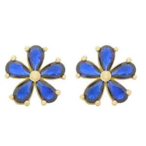 گوشواره طلا 18 عیار زنانه طلای مستجابی مدل فلاور  کد 670167