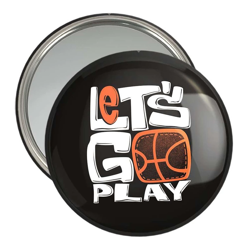 آینه جیبی خندالو طرح بسکتبال  کد 4989