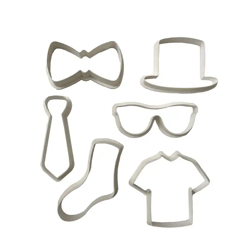 کاتر شیرینی پزی مدل پوشاک مردانه بسته 6 عددی