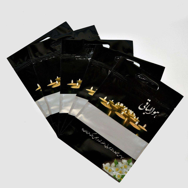 پاکت زیپ دار طرح شمع و گل مدل 647 بسته 50عددی