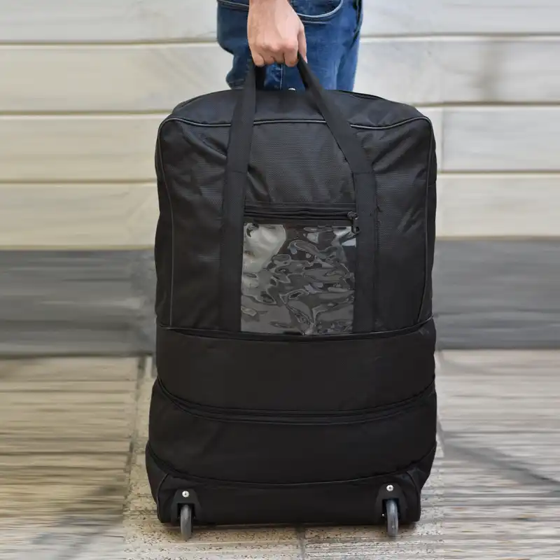 ساک سفری چرخ دار سه طبقه مدل sol4002