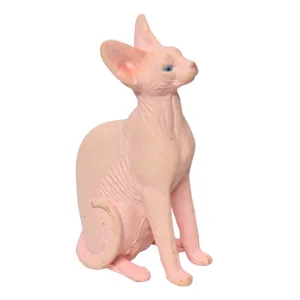 فیگور ناب سل مدل گربه کد HAIRLESS CAT NAAB025 ارتفاع 5 سانتی متر
