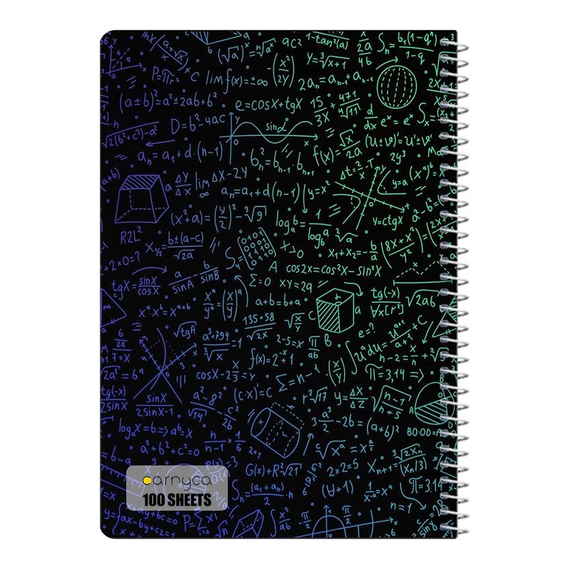 دفتر مشق 100 برگ سیمی کارنیکا طرح ریاضیات Mathematics کد 77232