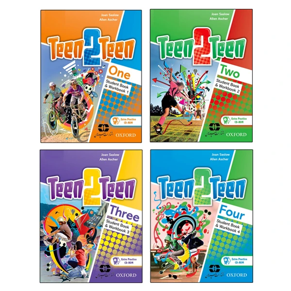 کتاب Teen 2 Teen اثر Joan Saslow And Allen Ascher انتشارات سپاهان 4 جلدی