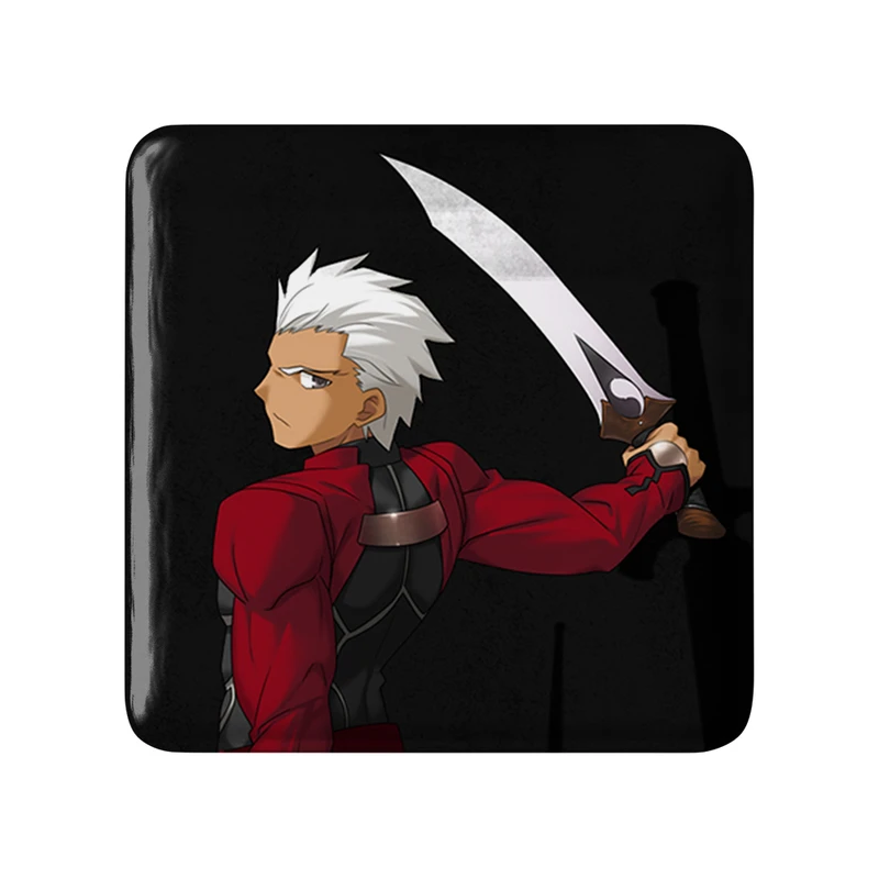 مگنت خندالو طرح آرچر انیمه فیت استی نایت Fate Stay Night  مدل مربعی کد 22817