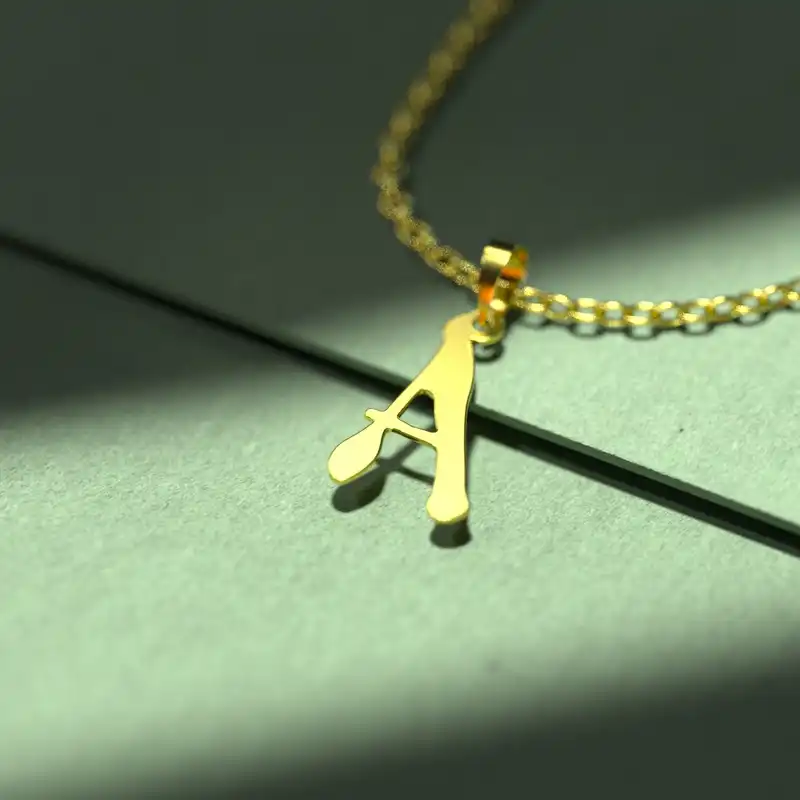 گردنبند طلا 18 عیار زنانه مدوپد مدل حرف A کد H3-1-1469