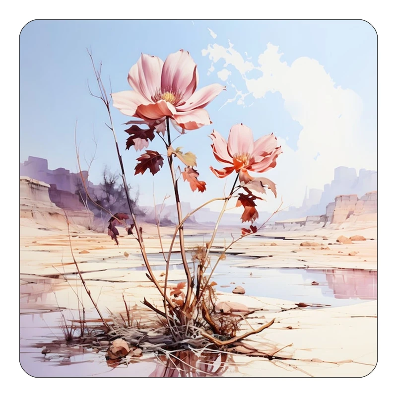 مگنت کاکتی طرح نقاشی رنگ روغن مدل mp70609