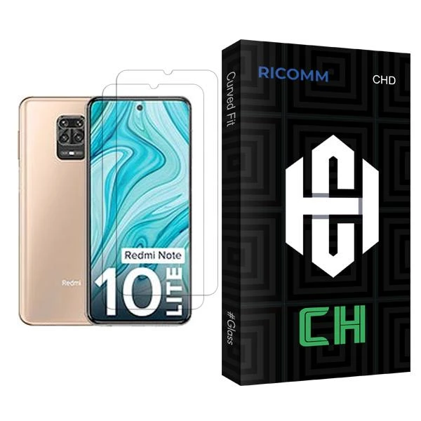محافظ صفحه نمایش ریکام مدل CH Glass MIX002 مناسب برای گوشی موبایل شیائومی Redmi Note 10 Lite بسته دو عددی