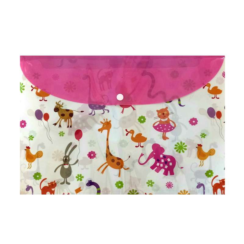 پوشه دکمه دار مدل فانتزی طرح حیوانات