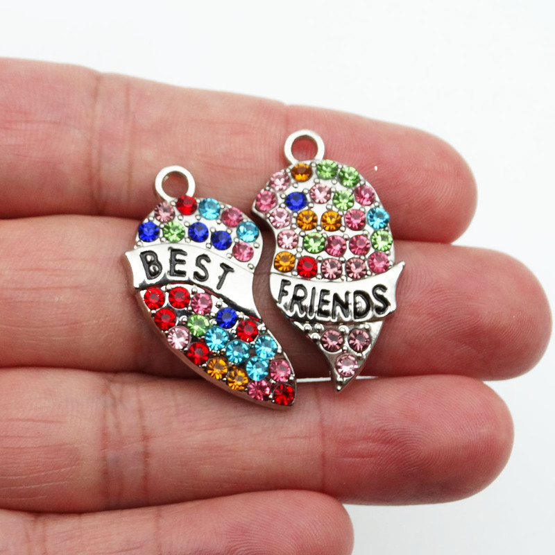 آویز گردنبند زنانه طرح Best Friends کد 1078 مجموعه 2 عددی