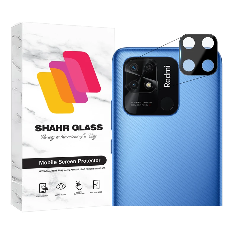 محافظ لنز دوربین  شهر گلس مدل LENSFSH مناسب برای گوشی موبایل شیائومی Redmi 10C / Redmi 10 Power / Redmi 10 India