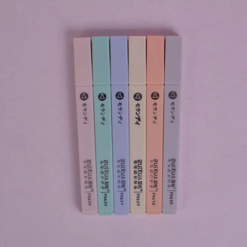 ماژیک علامت گذار ژیخوآ مدل پاستلی کد F0639 بسته 6 عددی