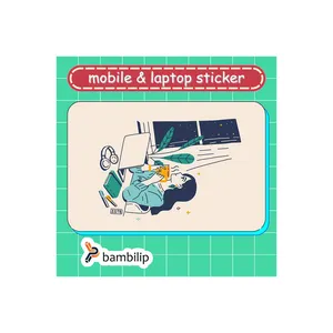 استیکر بامبیلیپ مدل کارت عابر طرح چای و منظره شبانه کد 3899444