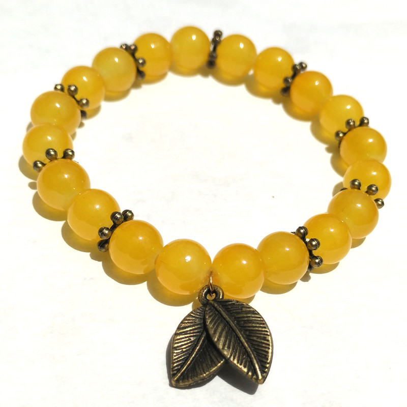 دستبند دخترانه طرح برگ دستبند دخترانه طرح برگ