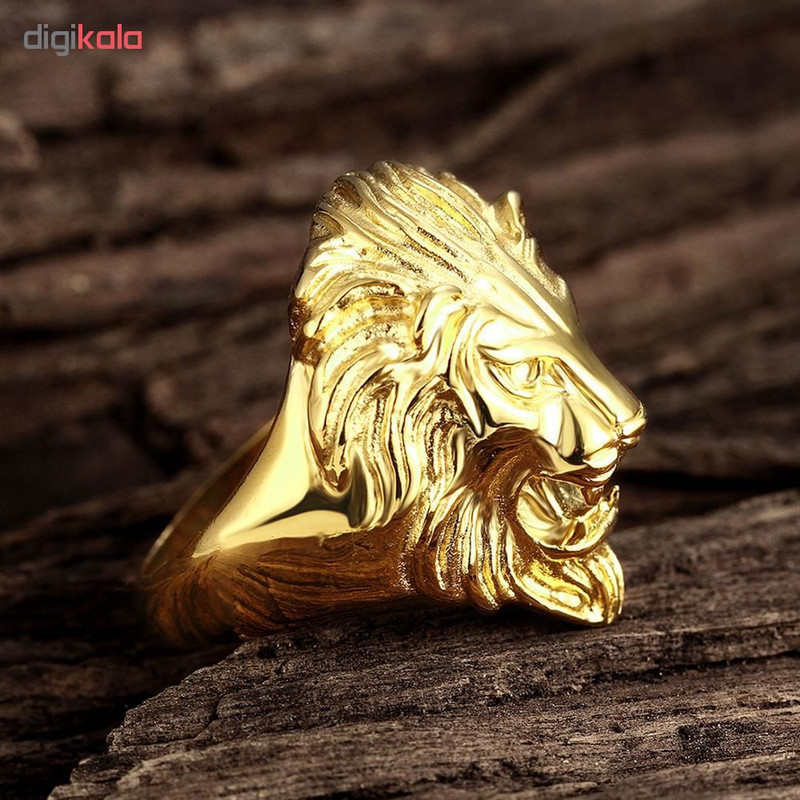 انگشتر مردانه طرح Lion کد R196
