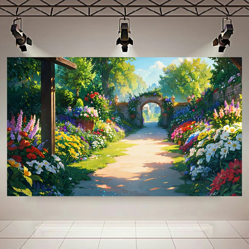 پوستر طرح مخمل راهروی طبیعت مدل دروازه بهشتی کد AR304740