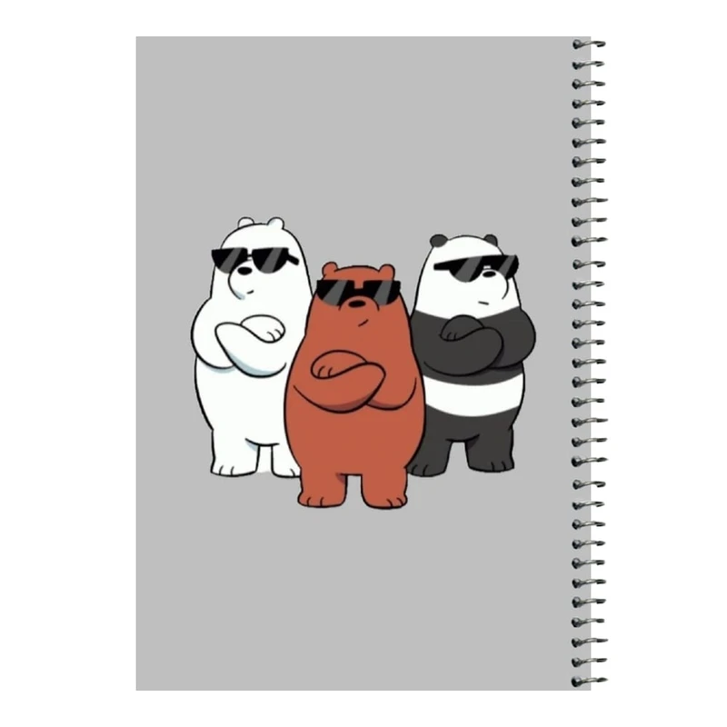 دفتر مشق 80 برگ اس جی مدل خرس های کله فندقی کد۴   