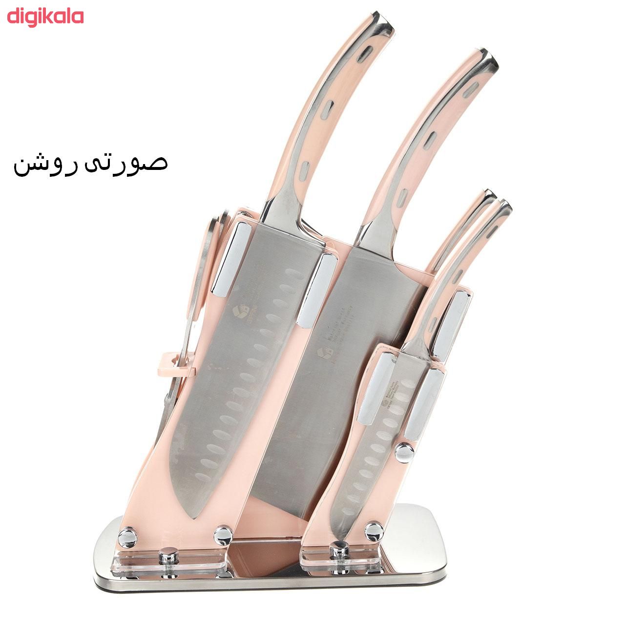 سرویس چاقو اشپزخانه 7 پارچه جی فی نی مدل 231 وانادیوم اصل main 1 8