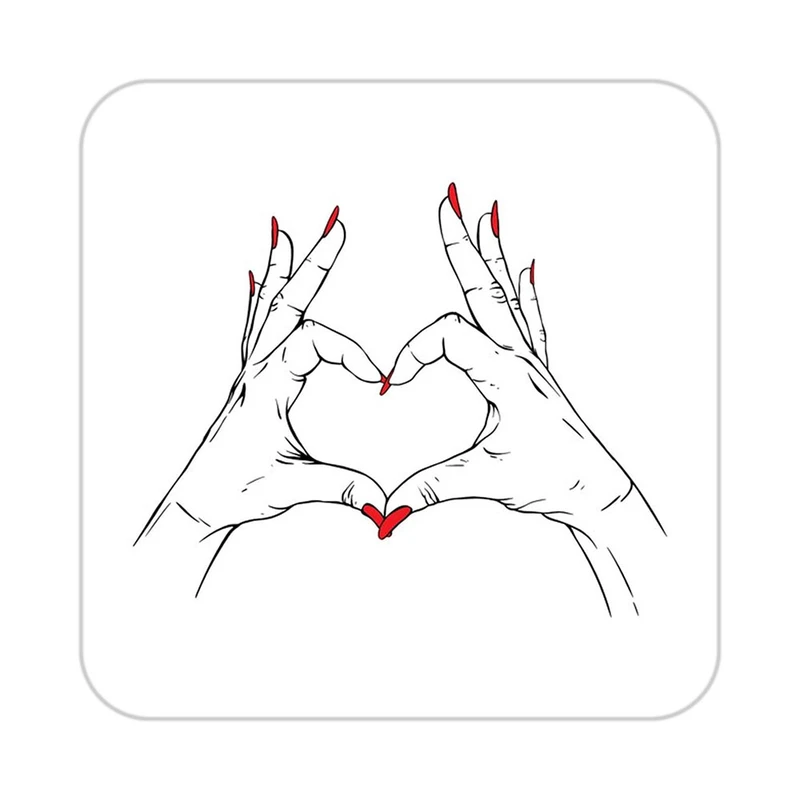 زیر لیوانی کاکتی طرح عاشقانه مدل mp38959