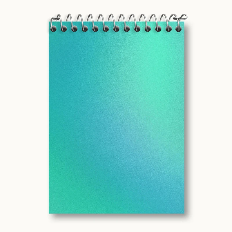 دفتر یادداشت 50 برگ خندالو طرح آبرنگی کد N2766