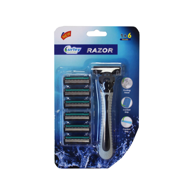 خود تراش کرلی مدل CR-3027W به همراه تیغ یدک بسته 6 عددی