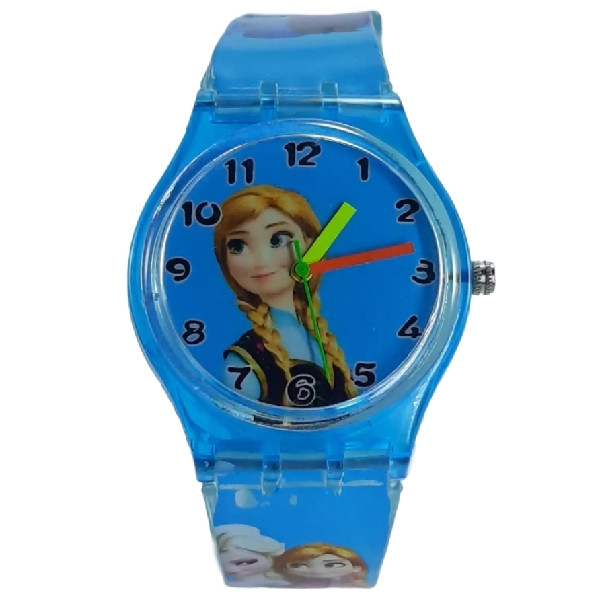 ساعت مچی عقربه ای دخترانه مدل Elsa Anna ساعت مچی عقربه ای دخترانه مدل Elsa Anna