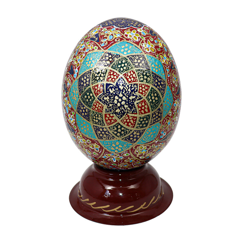 تخم شترمرغ تزیینی طرح لیلی کد 1412