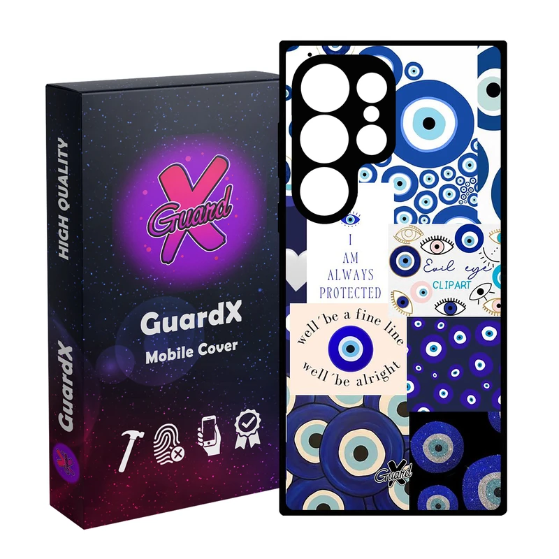 کاور گارد ایکس طرح چشم نظر مدل 10430 مناسب برای گوشی موبایل سامسونگ Galaxy S25 Ultra