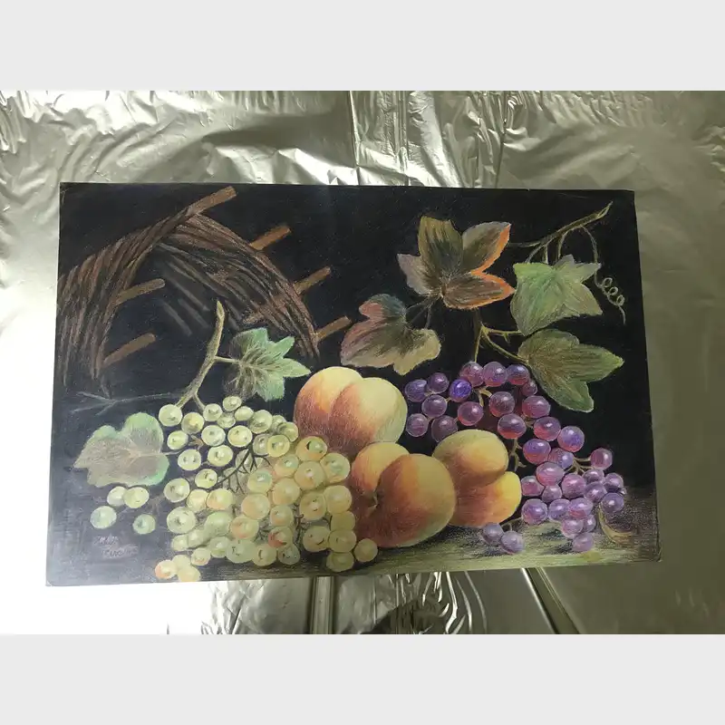 نقاشی مدادرنگی مدل میوه نوبرانه