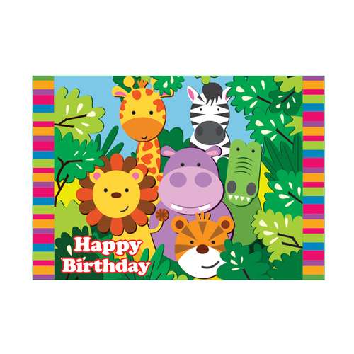 بنر تم تولد طرح حیوانات جنگل کد B-SED_3360