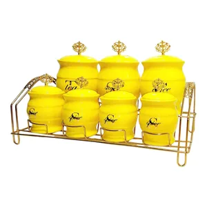 ست جا ادویه 7 پارچه مدل بارل اسپایس کد 1106