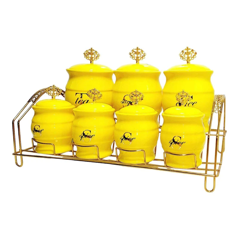 ست جا ادویه 7 پارچه مدل بارل اسپایس کد 1106