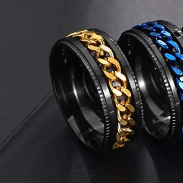 انگشتر مدل زنجیر دار اسپینر