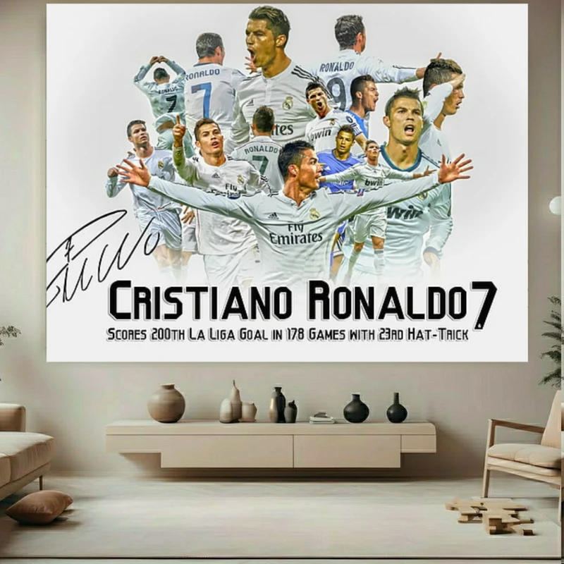  پوستر پارچه ای طرح جشن قهرمانی مدل رونالدو کد BK24028