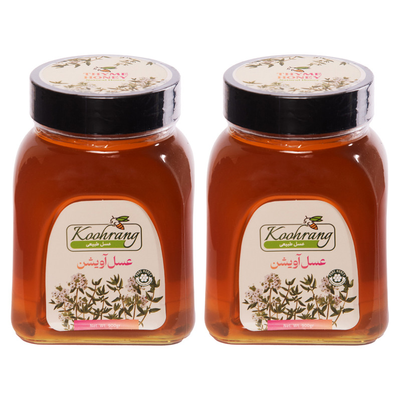 عسل طبیعی آویشن زاگرس رویال کندو کوهرنگ - 900 گرم بسته 2 عددی