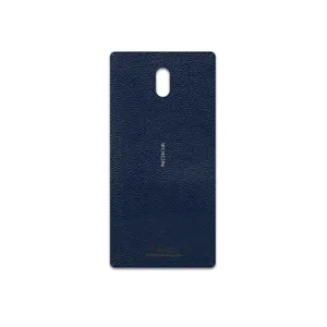 MAHOOT Deep-Blue-Leather Cover Sticker for Nokia 3