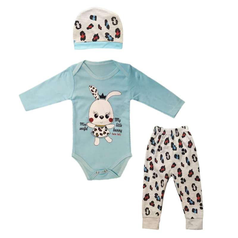 ست 3 تکه لباس نوزادی مدل V02