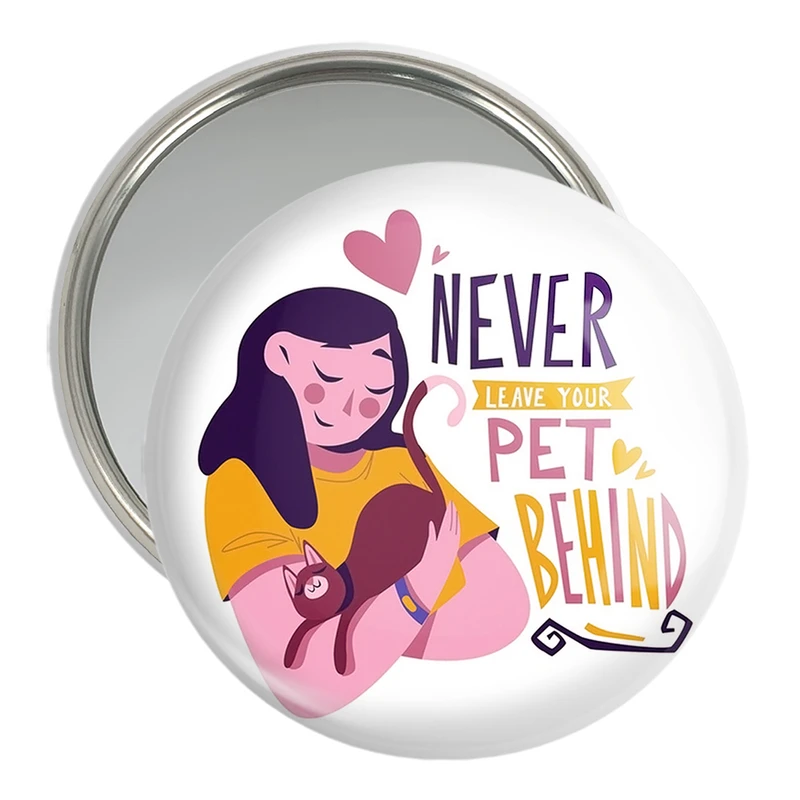 آینه جیبی خندالو مدل حمایت از حیوانات کد 27342