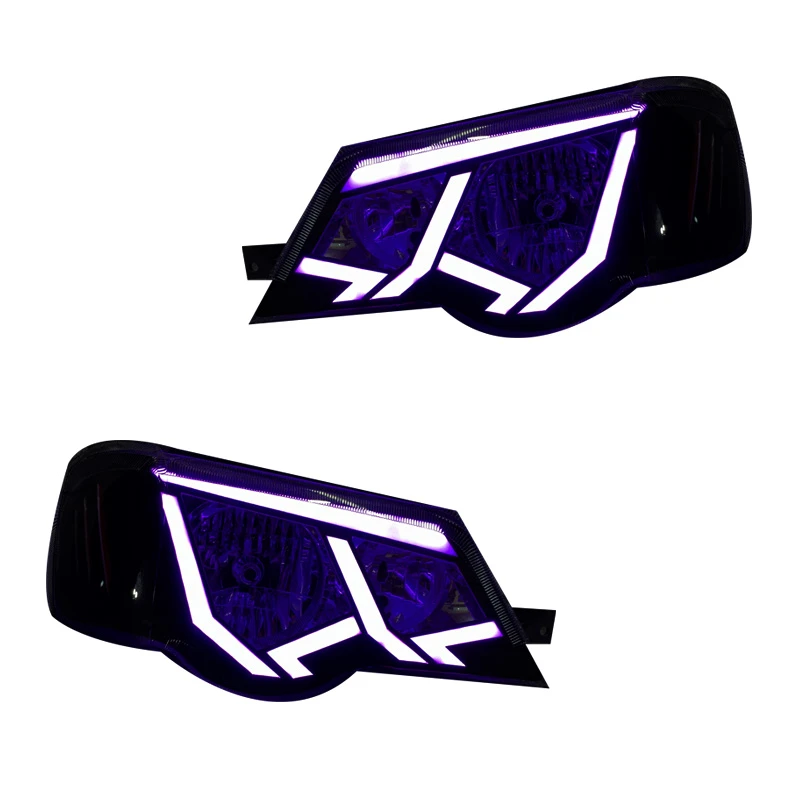 چراغ جلو خودرو گروه پژوهش صنعت مدرن مدل LMGB مولتی کالر مناسب برای پراید 111 و 132 بسته دو عددی