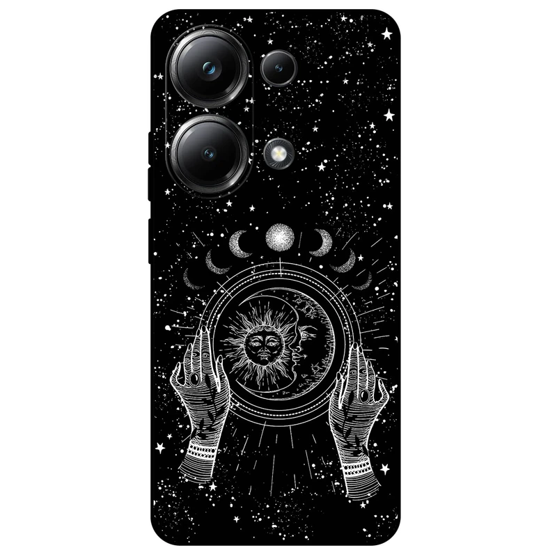 کاور مگافون طرح ماه و خورشید مدل 1892 مناسب برای گوشی موبایل شیائومی Poco M6 Pro
