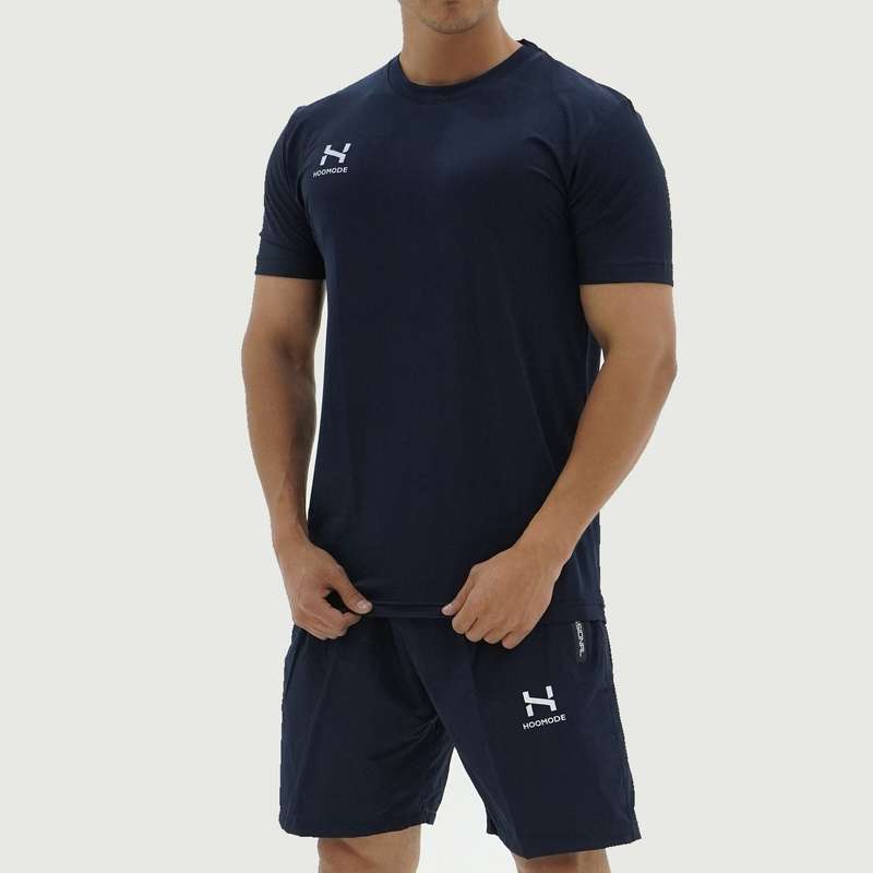 ست تی شرت و شلوارک ورزشی هومد مدل سوزنی کد Hk36
