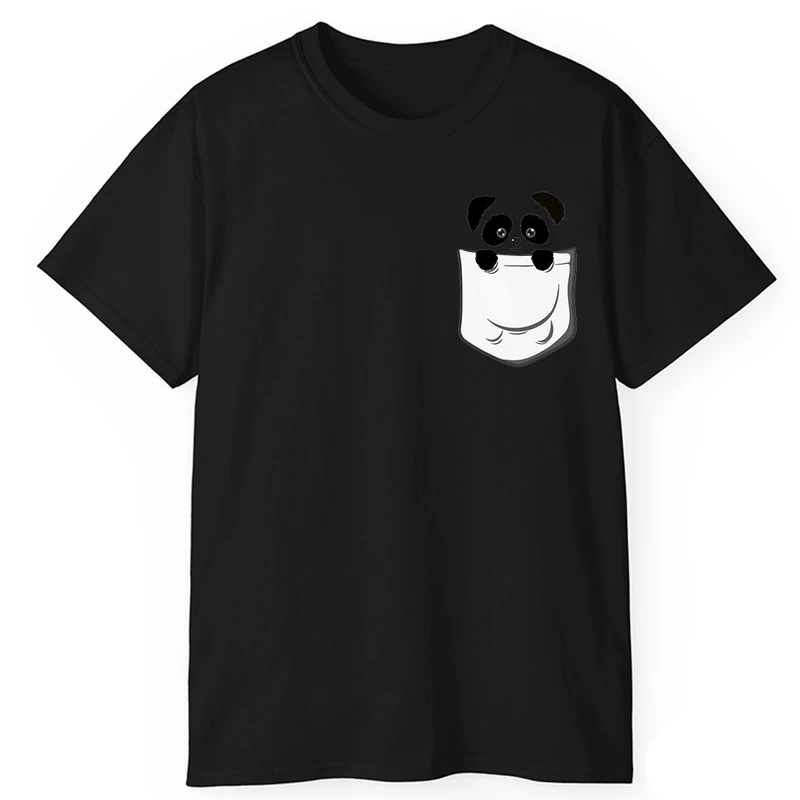 تی‌شرت آستین کوتاه مردانه پاد آفرین مدل پاندای جیبی3