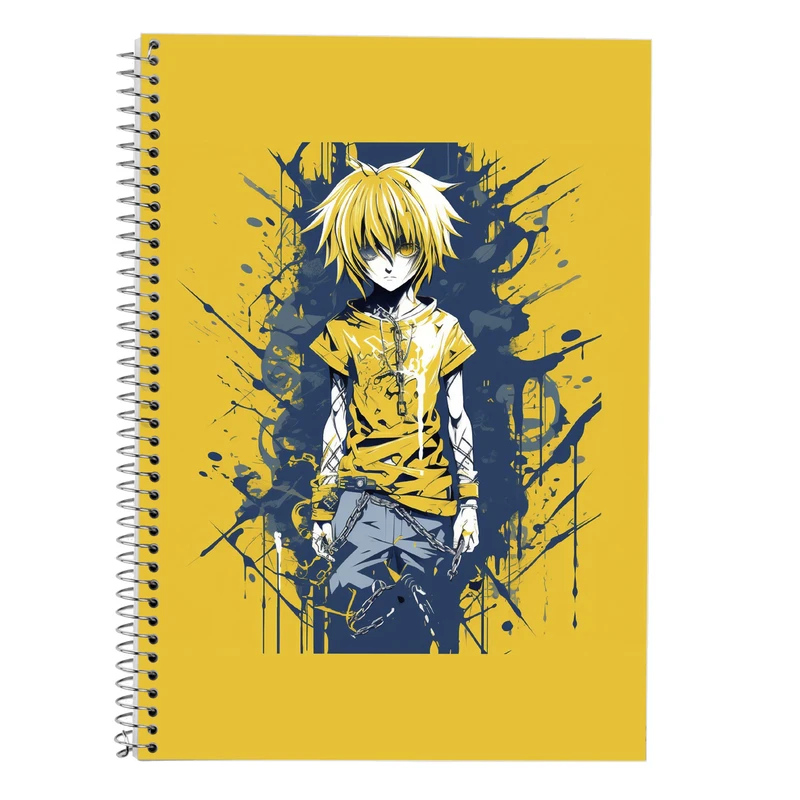 دفتر زبان 50 برگ مدوپد مدل سه خط طرح ChainSaw Man کد DF10902