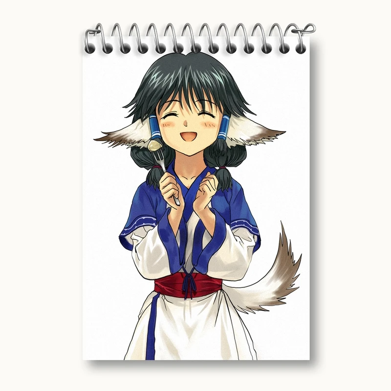 دفتر یادداشت 50 برگ خندالو مدل بازی Utawarerumono کد 35362