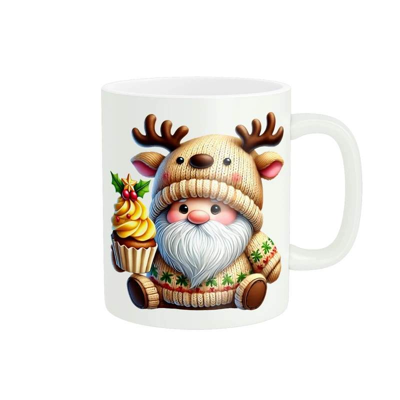 ماگ پادآفرین مدل زمستان طرح عروسکی کاپ کیک کد PM789