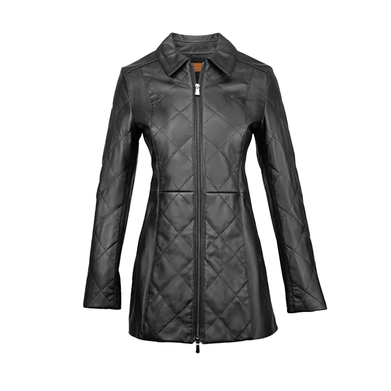 کت چرم زنانه چرم مشهد مدل B0473